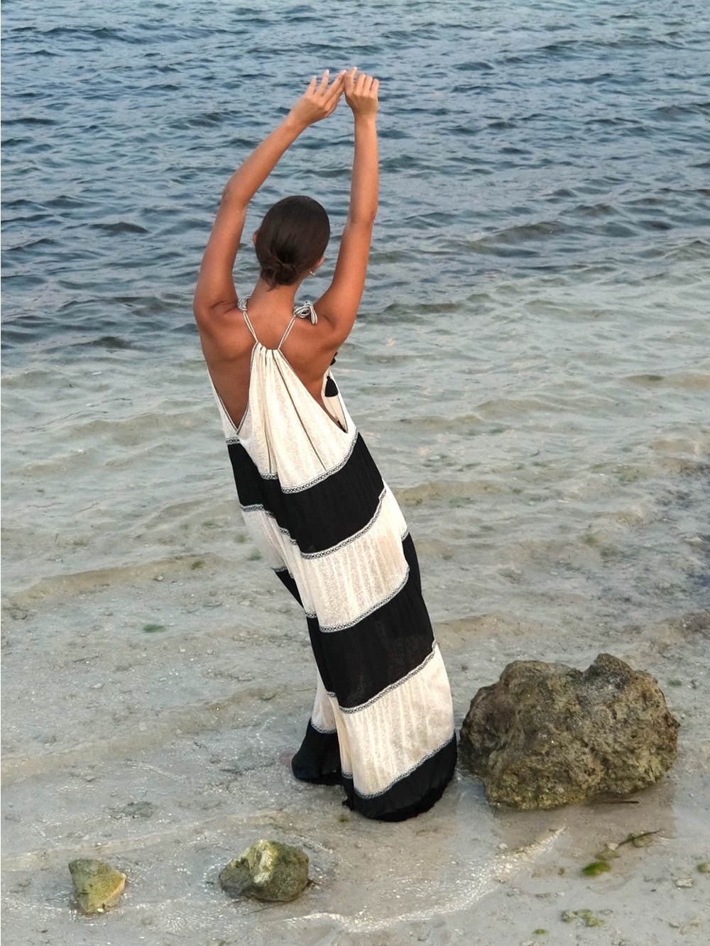 NWT PitUsa Aegean Tiered dress